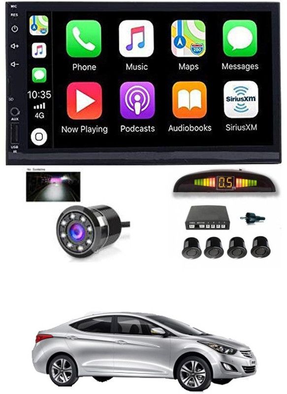RKPSP 7 INCH Full Double Din Car Screen Stereo Media Player Audio Video Touch Screen Stereo Full HD with MP3/MP4/MP5/USB/FM Player/WiFi/Bluetooth & Mirror Link with Back Rear Camera & Black Sensor For Old Elentra Car Stereo  (Double Din)