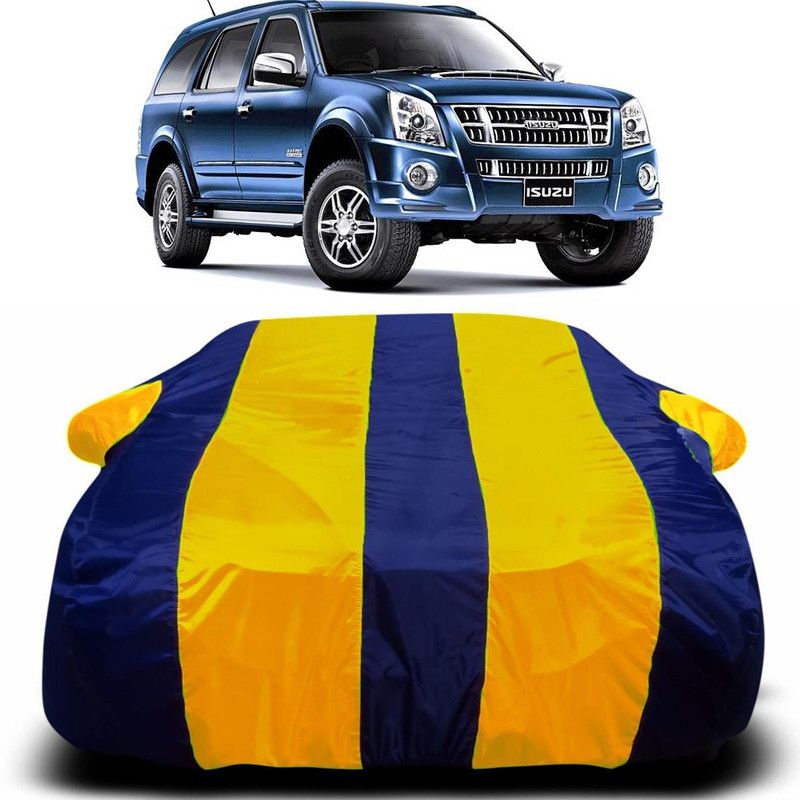 Ascension Car Cover For Isuzu MU-7 (With Mirror Pockets)  (Yellow, Blue)