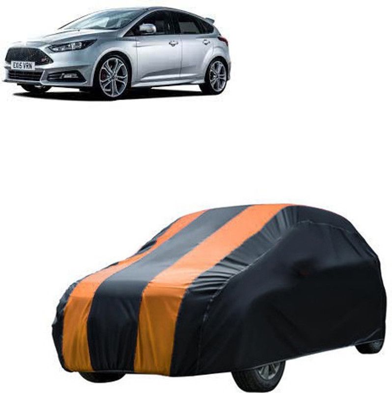 Kuchipudi Car Cover For Ford Focus (Without Mirror Pockets)  (Black, Orange, For 2005, 2006, 2007, 2008, 2009, 2010, 2011, 2012, 2013, 2014, 2015, 2016, 2017, 2018, 2019, NA Models)