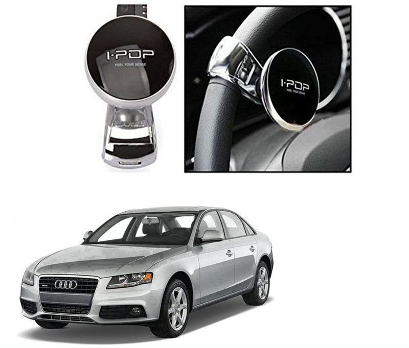 Feelitson Plastic, Metal Car Steering Knob  (Black)