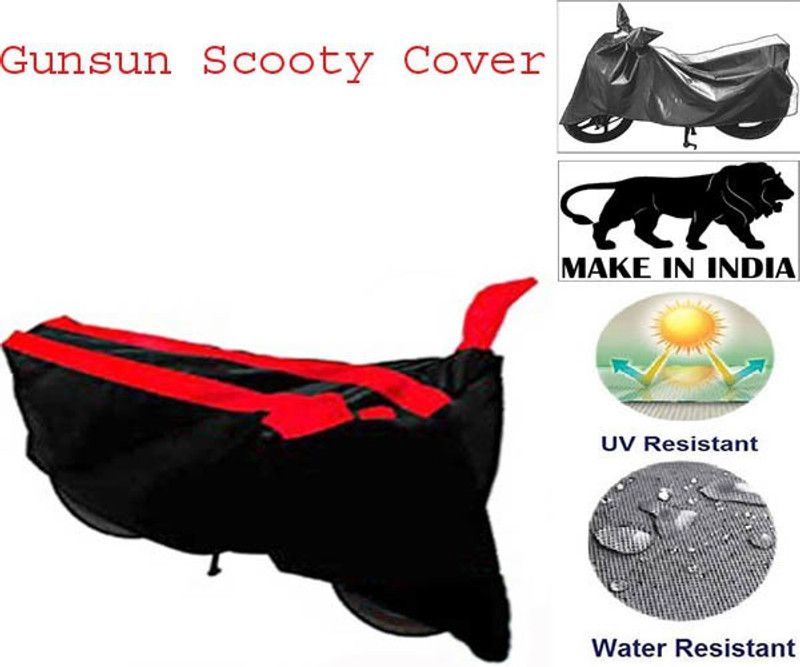 Gunsun Two Wheeler Cover for KTM  (Scooty, Red)