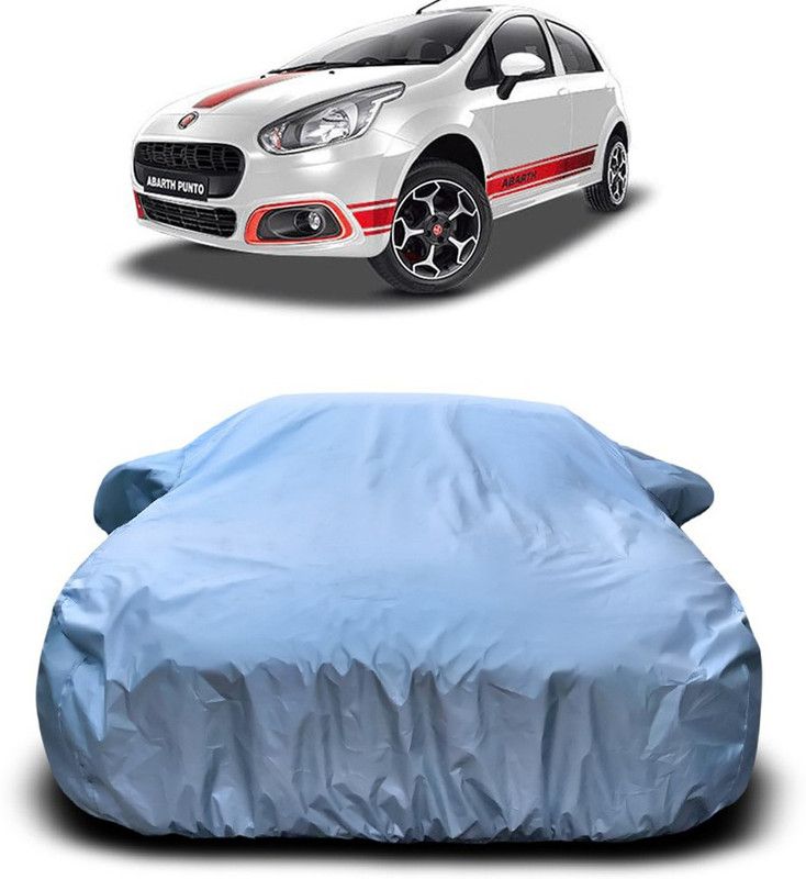 Genipap Car Cover For Fiat Abarth Punto (With Mirror Pockets)  (Silver)