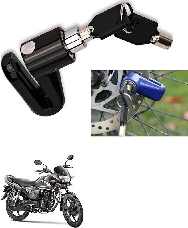 AS TRADERS Motorcycle Disc Brake Lock/Disk Lock Security for Honda CB Shine Motorcycle Disc Brake Lock/Disk Lock Security for Honda CB Shine Disc Lock  (Blue, Black, Red)