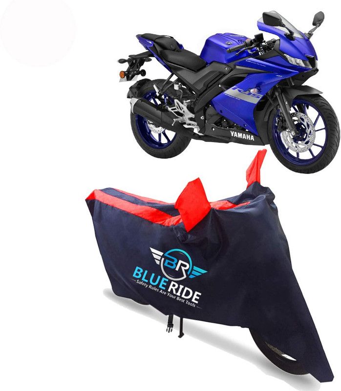 BLUERIDE Two Wheeler Cover for Yamaha  (R15 V3, Red)