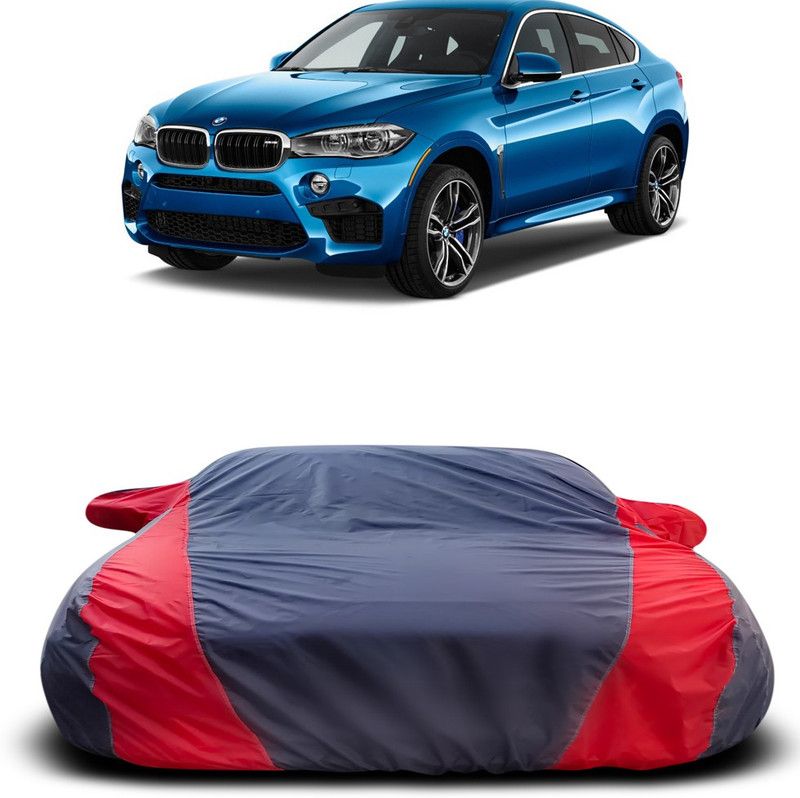 Ascension Car Cover For BMW X6M (With Mirror Pockets)  (Grey, Red)