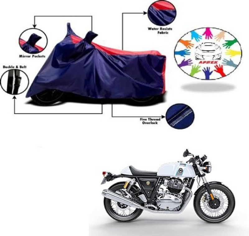 APNEK Waterproof Two Wheeler Cover for Royal Enfield  (Classic Chrome, Blue, Red)