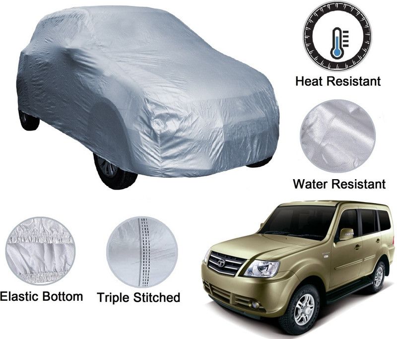 Amanzo Car Cover For Tata Sumo Grande (Without Mirror Pockets)  (Silver)