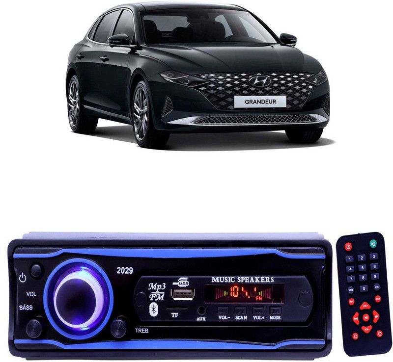 YUNEIK Blue 2029 USB/AUX/SD/BLUETOOTH/FM/MP3 BOOM MASTER STANDARD- Y 185 Car Stereo  (Single Din)