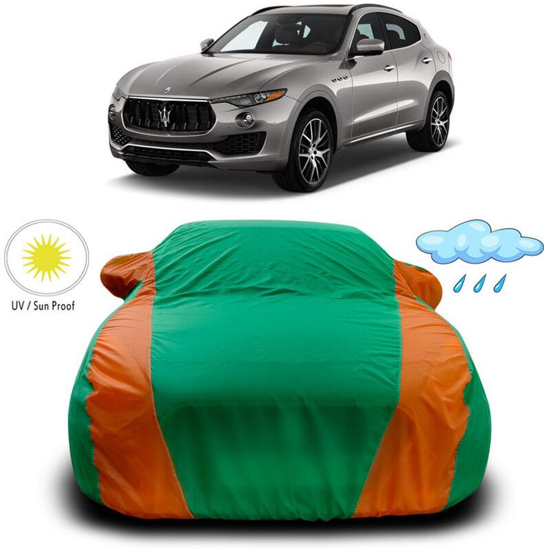 AutoTiger Car Cover For Maserati Levante (With Mirror Pockets)  (Green, Orange)