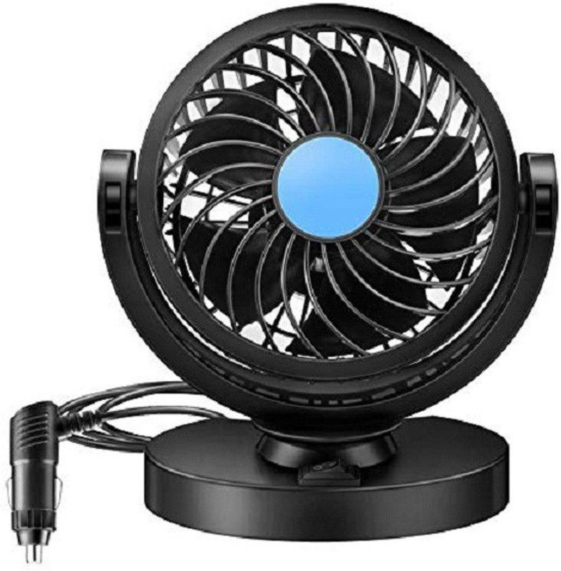 PRTEK Car Fan 12V 360 Degree Rotatable Dual Head Car Interior Fan  (12 V)