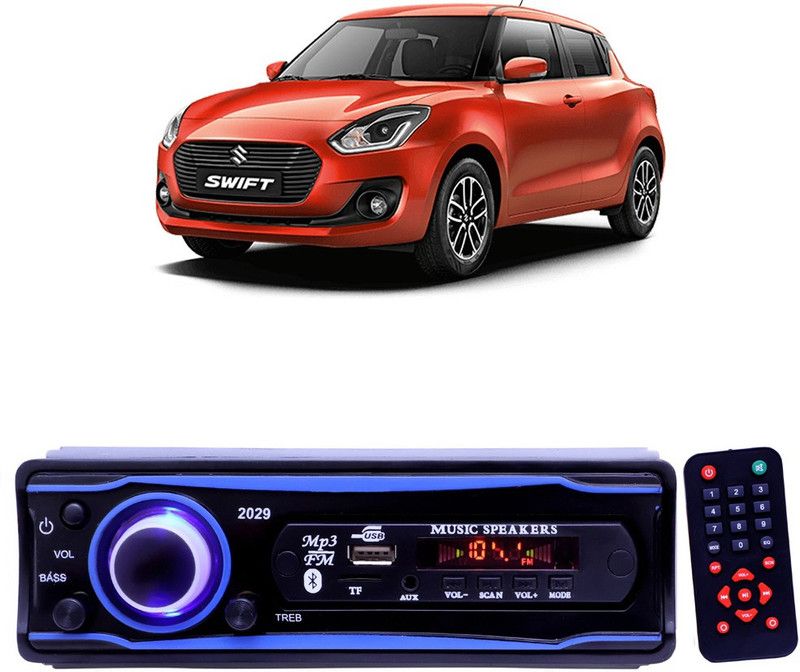 YUNEIK Blue Stereo-999 BLUETOOTH/USB/SD/AUX/FM/MP3 (BLUE & Black)Y-340 Car Stereo  (Single Din)