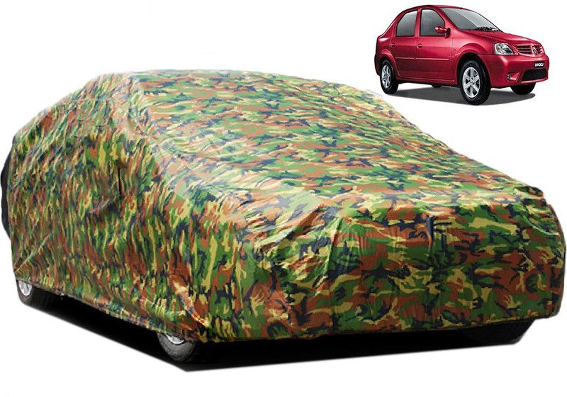 GoldRich Car Cover For Mahindra Logan Edge (Without Mirror Pockets)  (Multicolor)