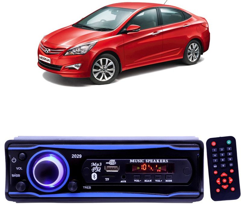 EverLand Blue 2029 USB/AUX/SD/BLUETOOTH/FM/MP3 BOOM MASTER STANDARD- E 209 Car Stereo  (Single Din)