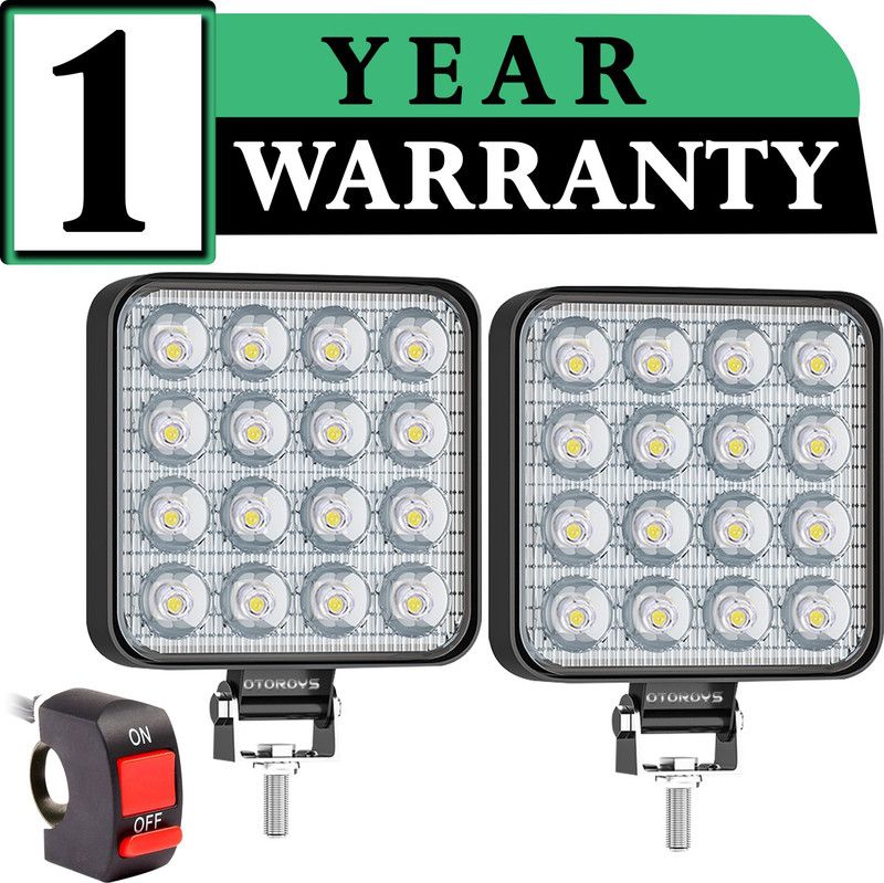 Otoroys 16 Led Fog Light Waterproof Off Road Driving Lamp for Car and Motorcycle Fog Lamp Car, Motorbike LED (12 V, 48 W)  (Universal For Car)