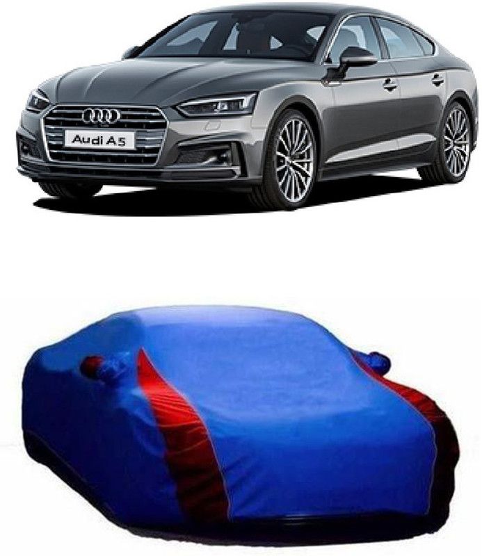 Furious3D Car Cover For Audi S5 (With Mirror Pockets)  (Red, Blue)