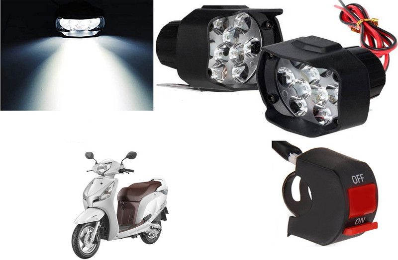 SMARTER RIDE 9LED_SWITCH_079 Fog Lamp, Headlight Motorbike LED for Honda (12 V, 15 W)  (Aviator, Pack of 3)