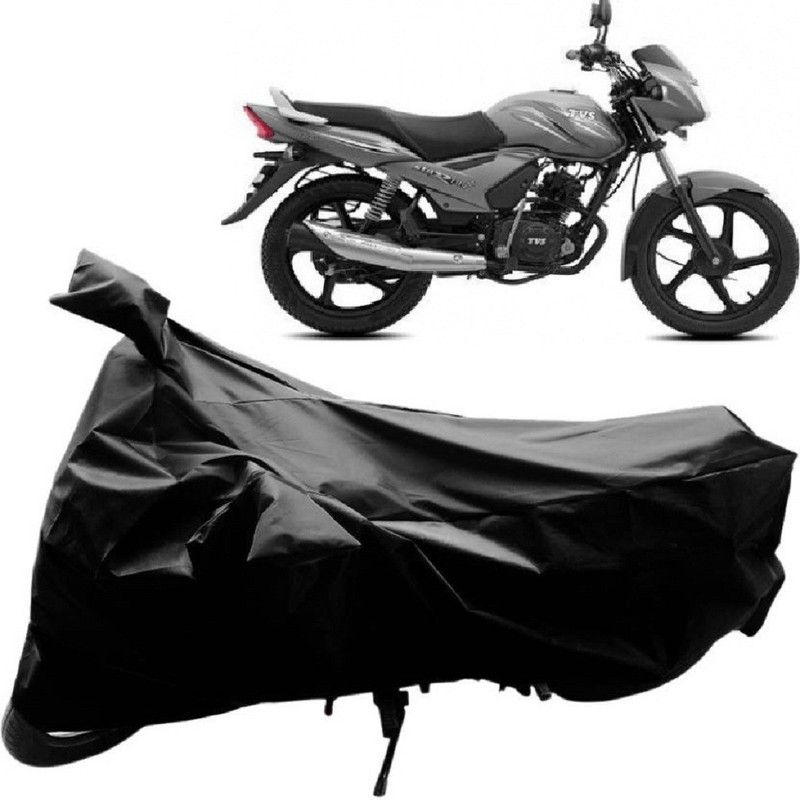 Autoridez Two Wheeler Cover for TVS  (Star City, Black)