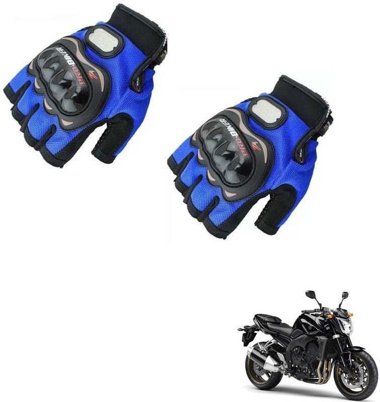 KOZDIKO Sports/Riding Half Fingered Gloves Blue For Yamaha FZi Riding Gloves  (Multicolor)