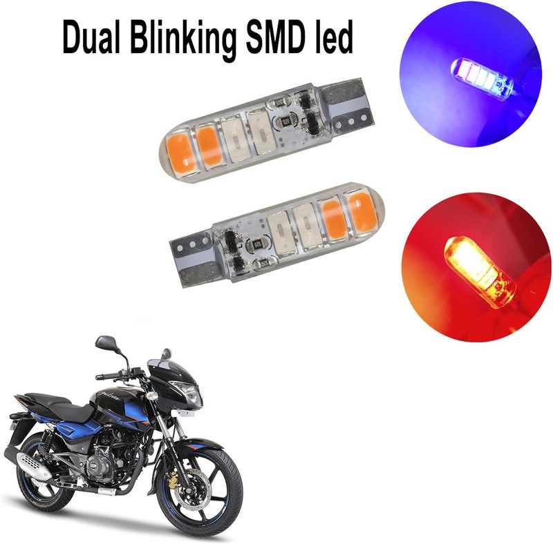 Vagary Colorful Blinking Parking Light 106 Parking Light Car, Motorbike LED for Bajaj (12 V, 5 W)  (Pulsar 150 DTS-i, Pack of 2)