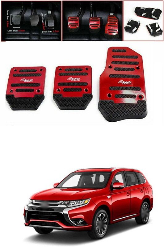 PRTEK CAR 3pcs Nonslip Car Pedal Pads Auto Sports Gas Fuel Petrol Clutch Brake Pad Cover Foot Pedals Rest Plate Kits For MT(Manual Transmission) A156 Car Pedal