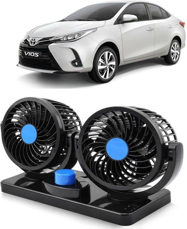 Amulite Car Fan 12V 360 Head 2 Speed Quiet Strong for All Auto Vehicles-CF168 Car Interior Fan  (12 V)
