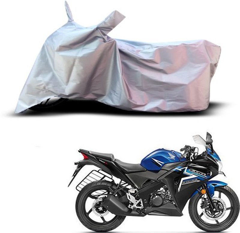 THE REAL ARV Waterproof Two Wheeler Cover for Honda  (CBR 150R, Silver)