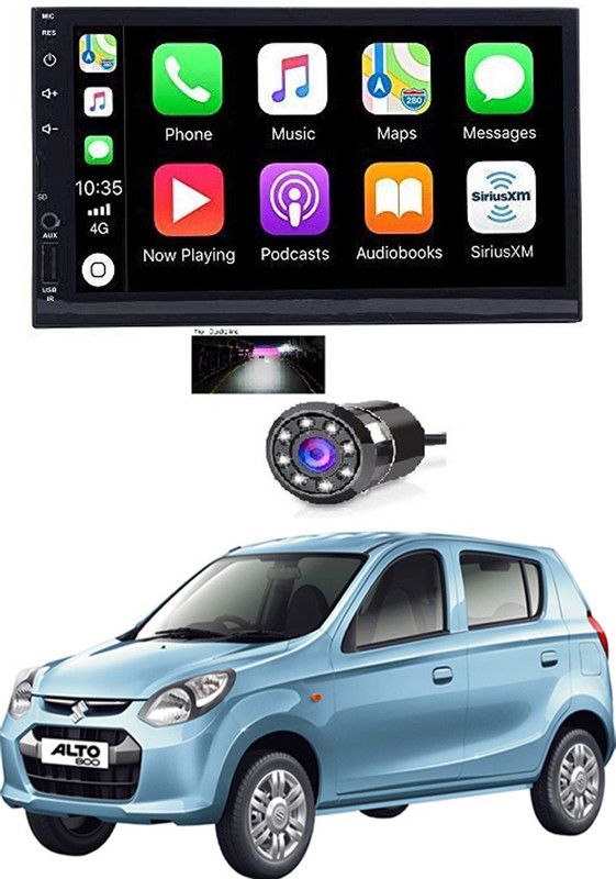 AYW 7 INCH Full Double Din Car Screen Stereo Media Player Audio Video Touch Screen Stereo Full HD with MP3/MP4/MP5/USB/FM Player/WiFi/Bluetooth & Mirror Link with Back Rear Camera For Alto 800 Car Stereo  (Double Din)