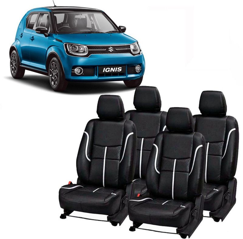 Luxury Premium Leatherette Car Seat Cover For Maruti Ignis  (Detachable Head Rest, Mono Back Seat, Without Back Seat Arm Rest, 5 Seater, 2 Back Seat Head Rests)