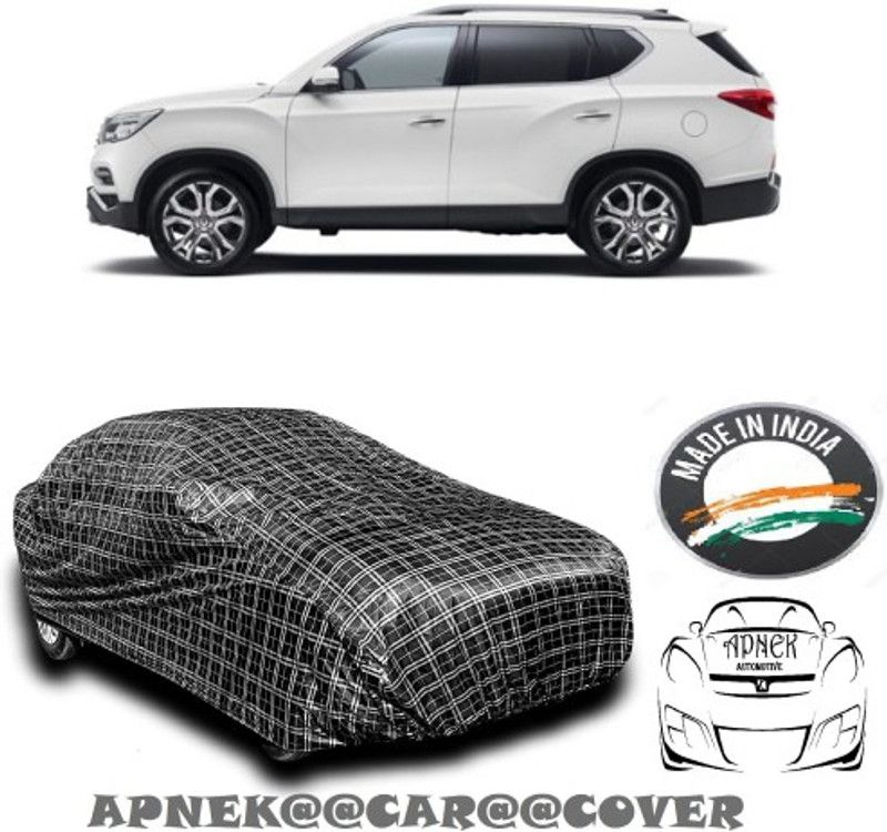 APNEK Car Cover For Mahindra XUV400 (With Mirror Pockets)  (Silver, Grey)