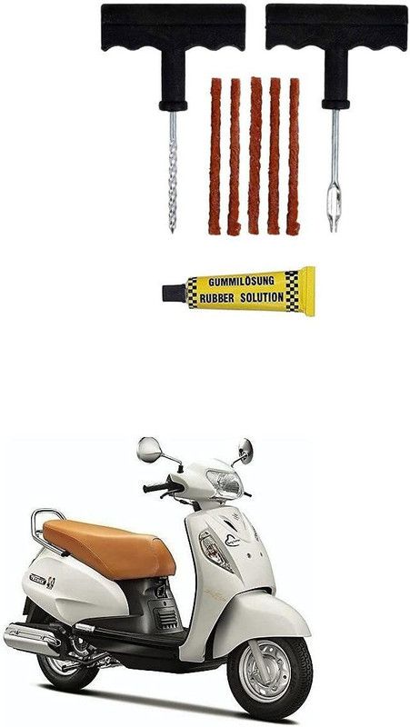 AS TRADERS Tubeless Tyre Puncture Repair Kit for Suzuki Access SE Tubeless Tyre Puncture Repair Kit
