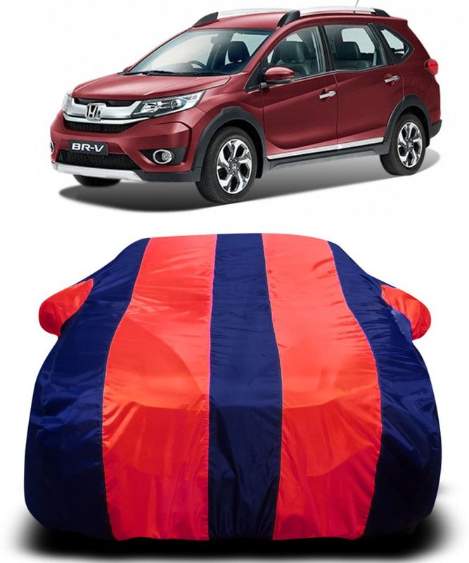 AUTOGARH Car Cover For Honda BRV (With Mirror Pockets)  (Red, Blue)