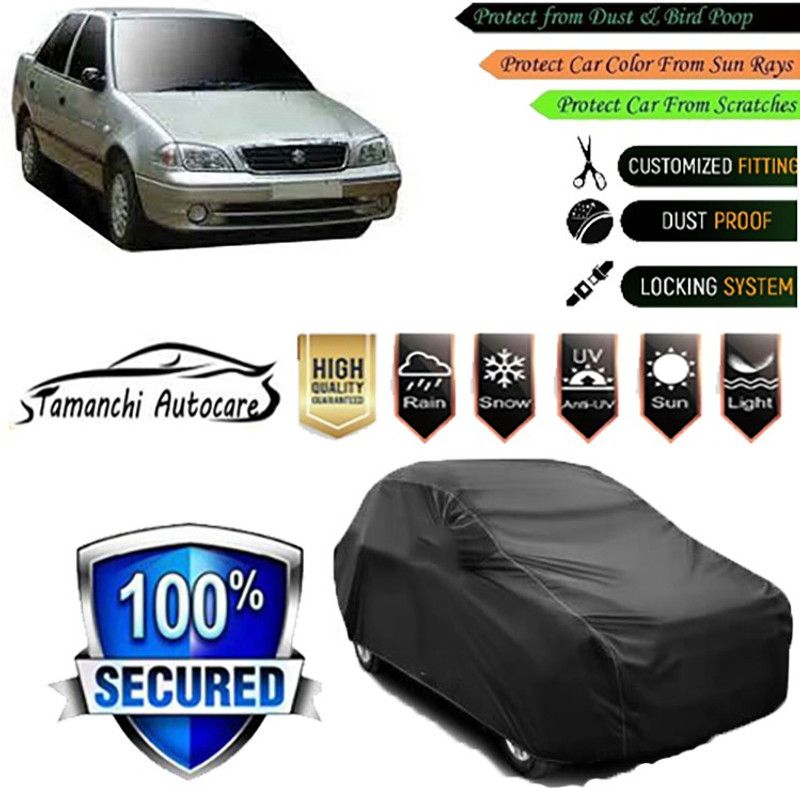 Tamanchi Autocare Car Cover For Maruti Suzuki Esteem  (Black)