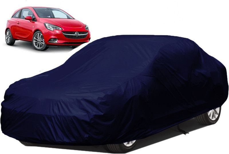 Kuchipudi Car Cover For Opel Corsa (Without Mirror Pockets)  (Blue)