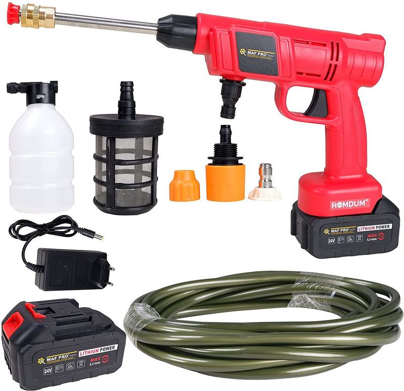 Homdum Cordless Car Washing Gun 24V Maf with Shampoo Bottle Attachment Pressure Washer