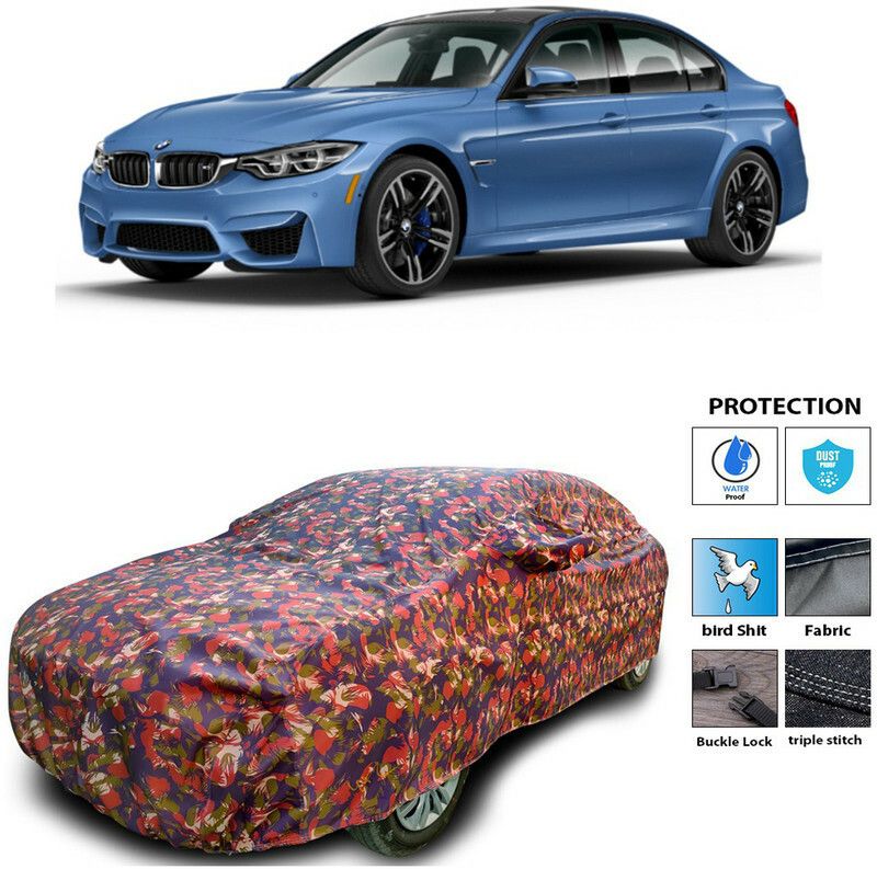 AutoTiger Car Cover For BMW M3 (With Mirror Pockets)  (Multicolor)
