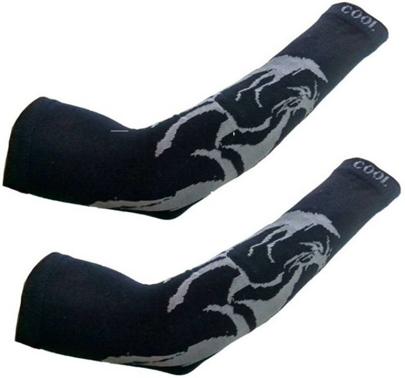 FRANKLY YOURS Cotton Arm Sleeve For Boys & Girls With Tattoo  (Free, Black)