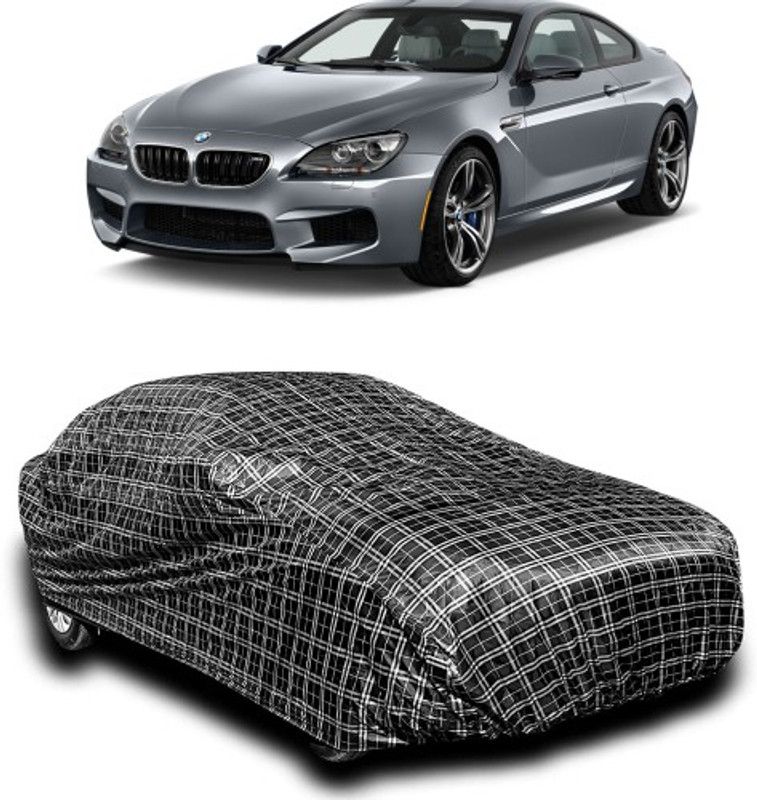 APNEK Car Cover For BMW M6 (With Mirror Pockets)  (Silver, Black)