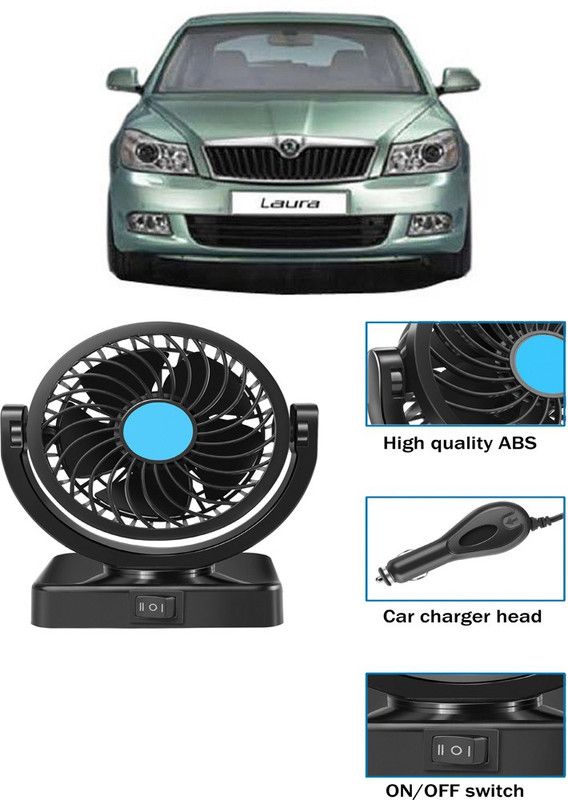 Amulite Cooling Car Fan 360 Degree Rotatable For vehicle-G-CF 428 Car Interior Fan  (12 V)