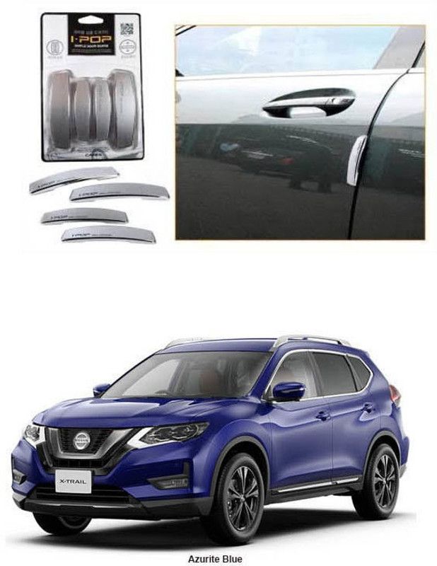 Etradezone Plastic Car Door Guard  (Silver, Pack of 4, Nissan, X-Trail)