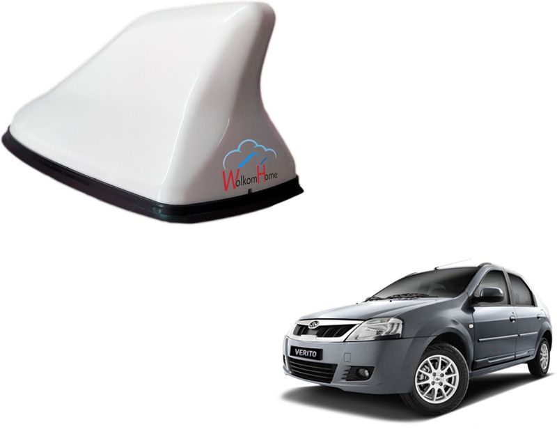 WolkomHome High performance Shark Fin Antenna White color Car FM Radio Signal Aerials for Mahindra Verito Shark_Fin_White_Mahindra_Verito Satellite Vehicle Antenna