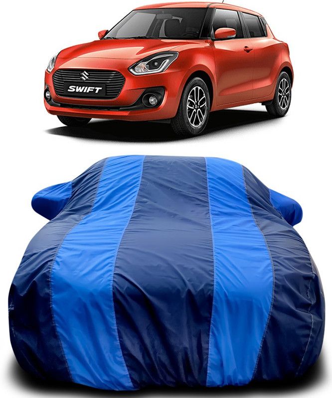 Gavya Car Cover For Maruti Suzuki Swift (With Mirror Pockets)  (Blue, Blue)