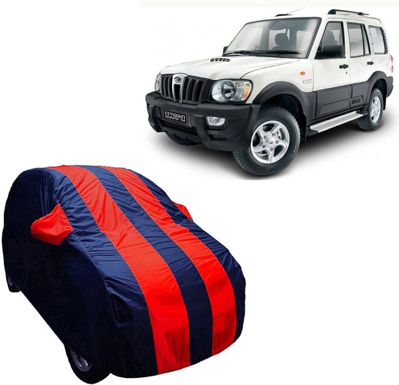 ABS AUTO TREND Car Cover For Mahindra Scorpio (With Mirror Pockets)  (Blue, Red, For 2009, 2010, 2011, 2012, 2013, 2014 Models)