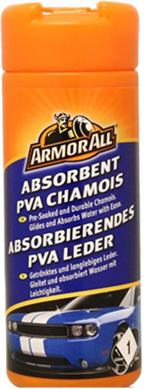 Armor All Absorbent PVA CHAMOIS : Pack of 1 Pre-Soaked and Durable Chamois. Glides and Absorbs Water with Ease. Vehicle Interior Cleaner  (250 g)