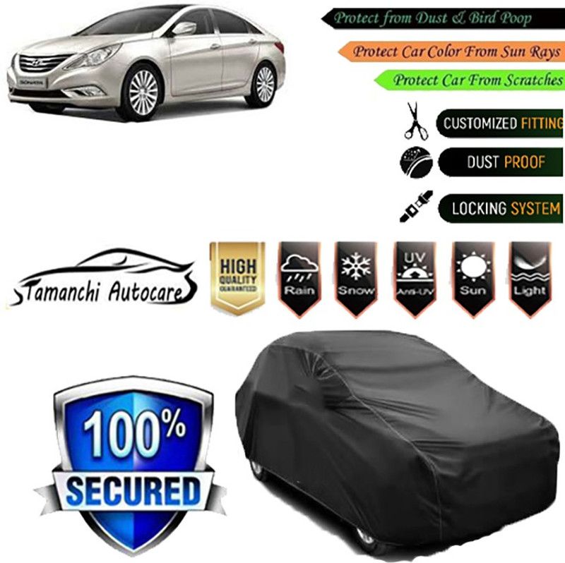 Tamanchi Autocare Car Cover For Hyundai Sonata Embera  (Black)