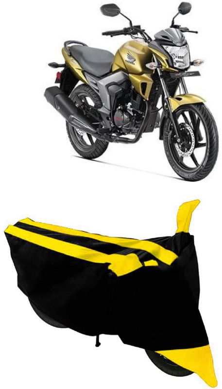 HEMSKAR Two Wheeler Cover for Honda  (CB Trigger, Yellow, Black)