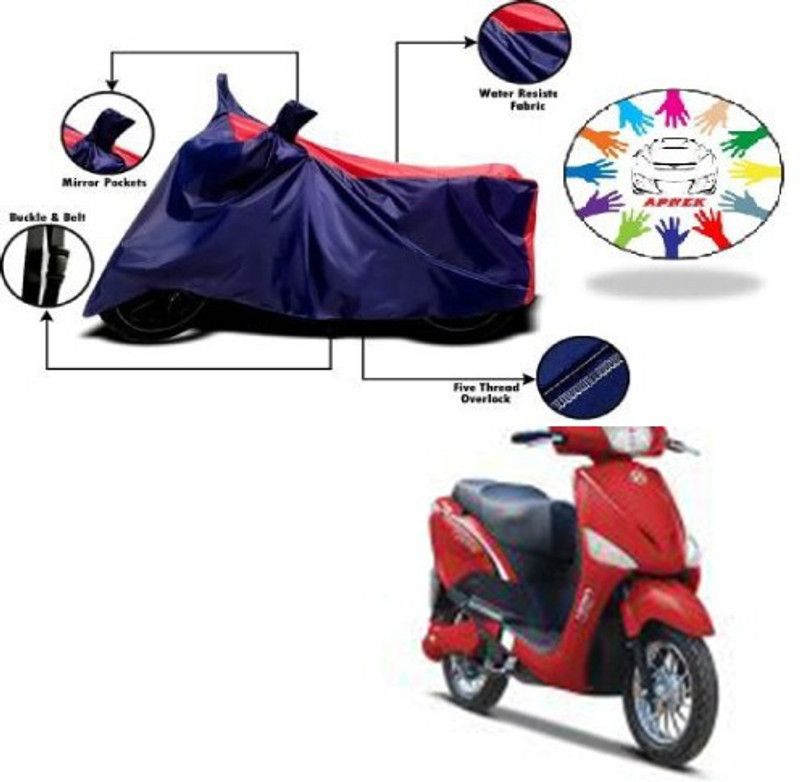 APNEK Waterproof Two Wheeler Cover for Hero  (E Scoot, Blue, Red)
