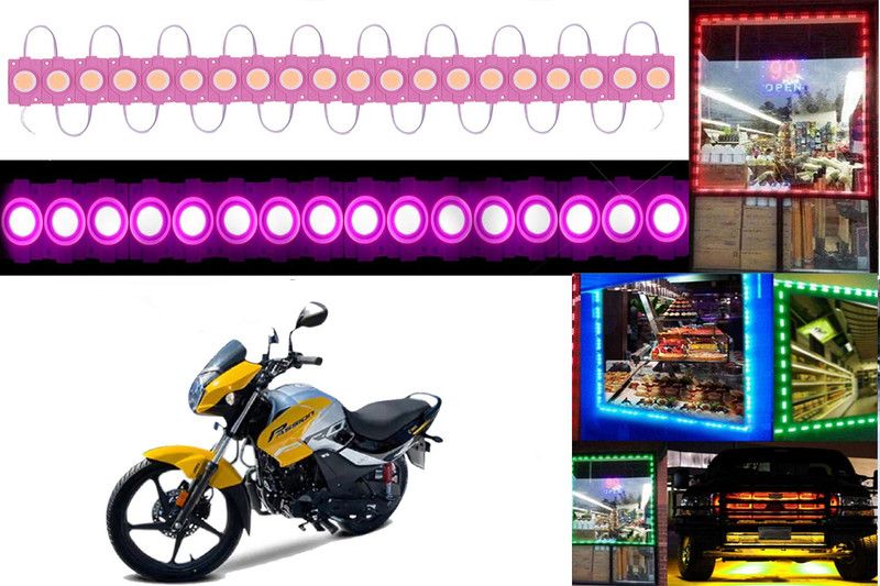 SHOP4U Pink LED Module Waterproof Lights for Hero Passion Pro 110 Back Up Lamp, Brake Light, Dash Light, Interior Light, License Plate Light, Parking Light Motorbike LED for Hero (12 V, 15 W)  (Passion, Pack of 20)
