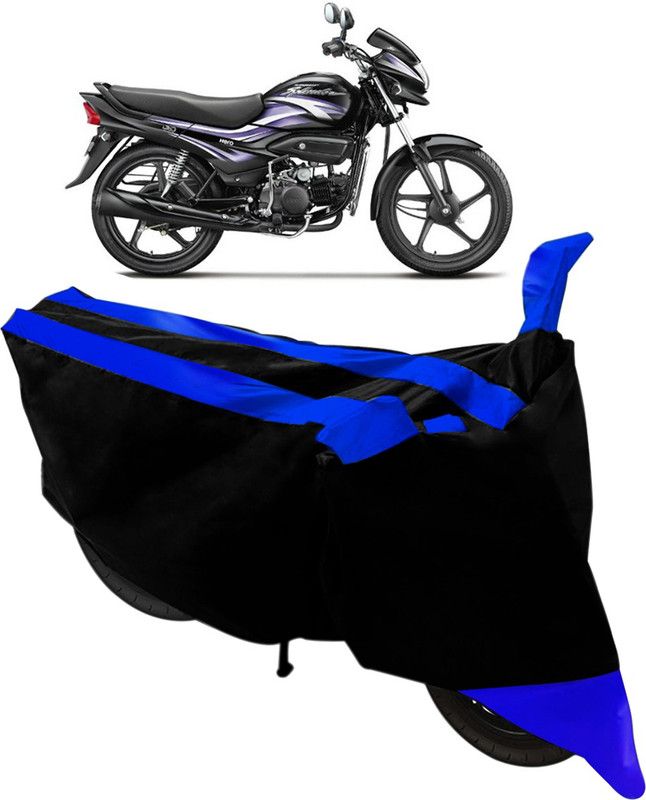 Flipkart SmartBuy Two Wheeler Cover for Hero  (Super Splendor, Black, Blue)