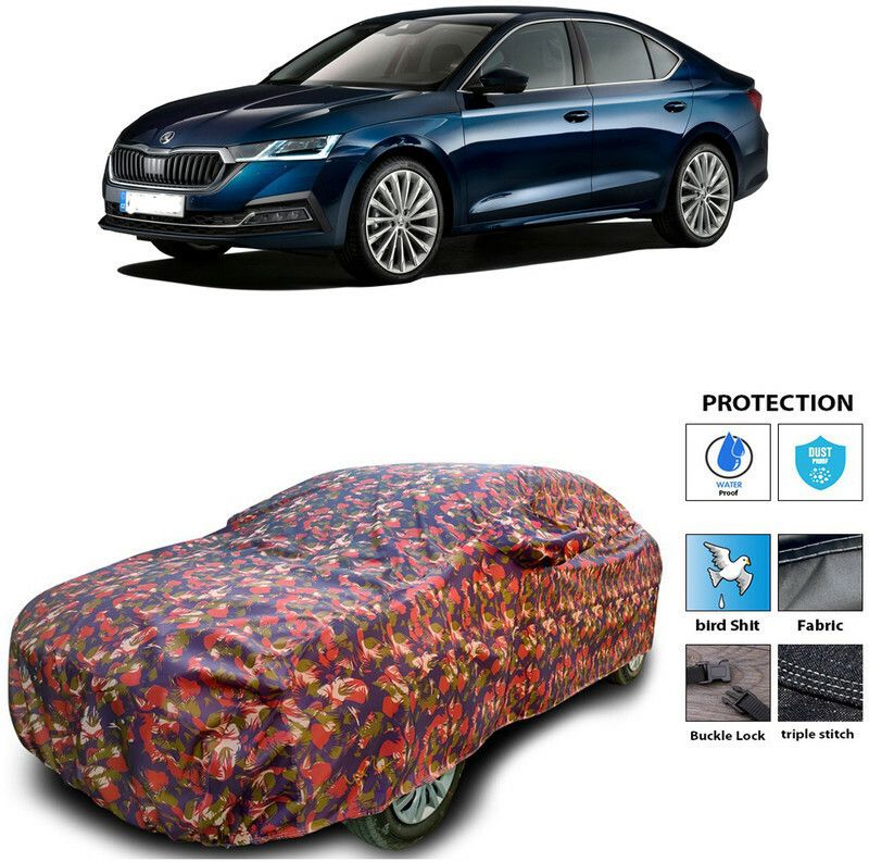 Ascension Car Cover For Skoda Octavia (With Mirror Pockets)  (Multicolor)