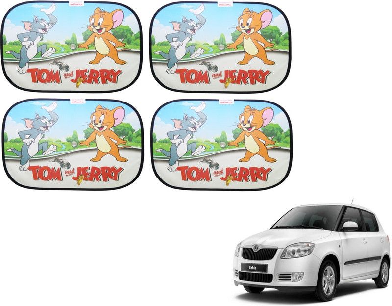 AUTYLE Side Window, Rear Window Sun Shade For Skoda Fabia  (Multicolor)